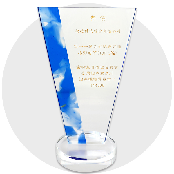 Top 5% in Corporate Governance Evaluation